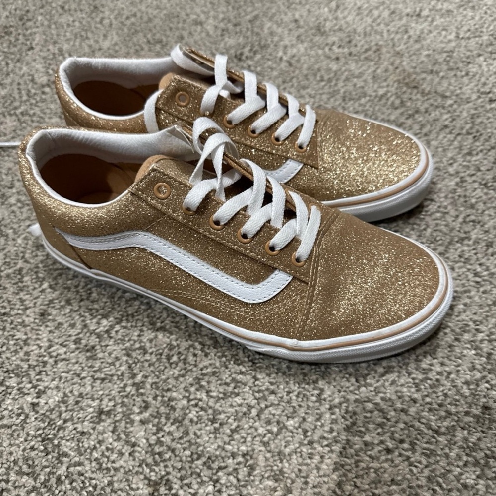 Vans Kids Sparkling Gold Sneakers